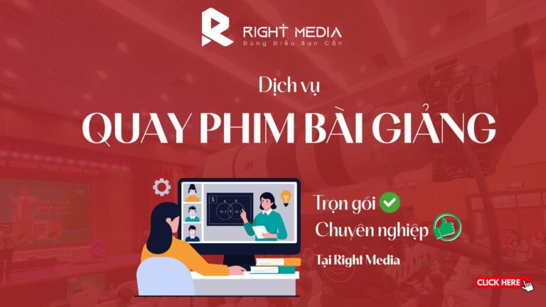 Dịch vụ quay phim bài giảng trọn gói chuyên nghiệp