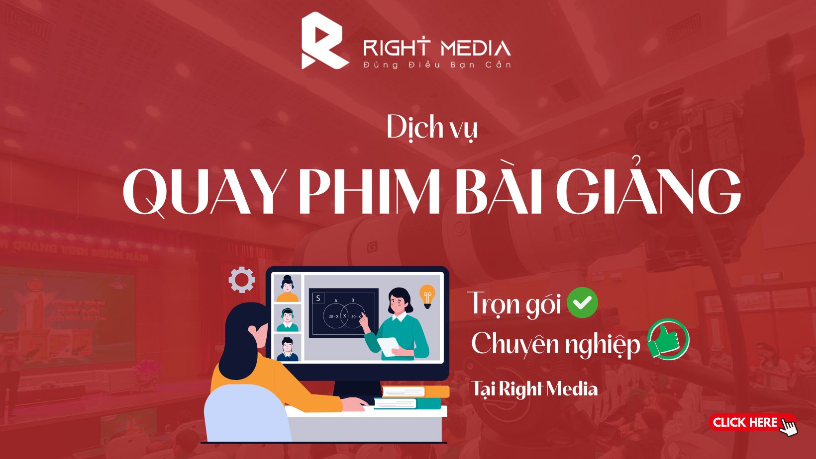 Dịch vụ quay phim bài giảng trọn gói chuyên nghiệp