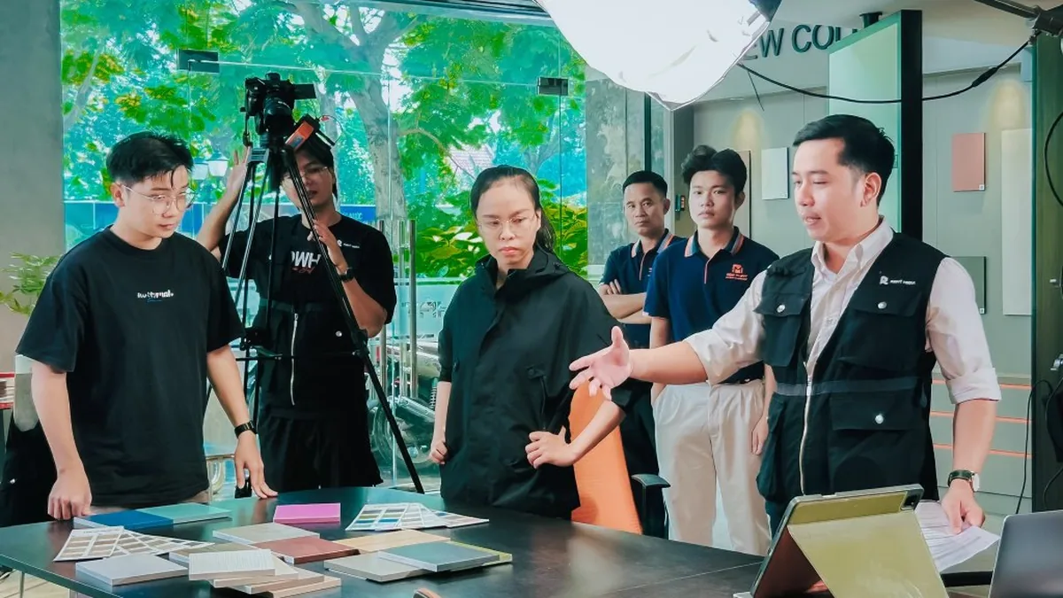 Tấm ván phủ melamine Mộc Phát trong TVC sản phẩm ván phủ EPA