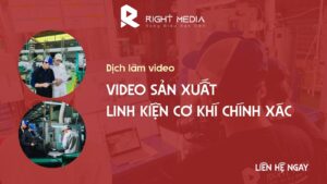 Dịch vụ làm video sản xuất linh kiện cơ khí chính xác