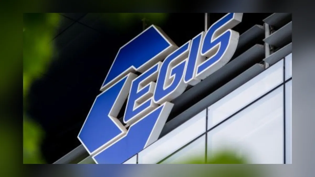 Logo tập đoàn dược phẩm EGIS trong phim thương hiệu