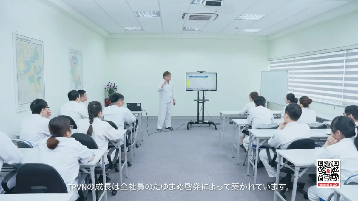 Buổi đào tạo nhân viên tại nhà máy Tanaka Việt Nam