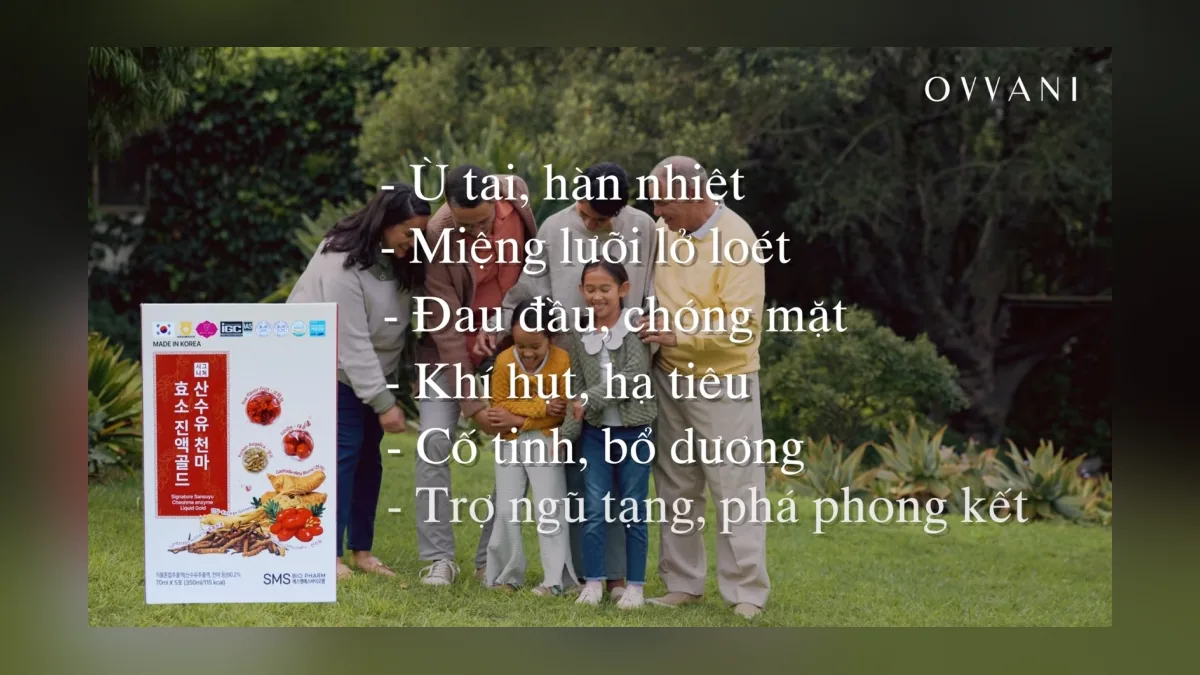 Motion graphic minh họa thành phần trong video khoa học sản phẩm sức khỏe