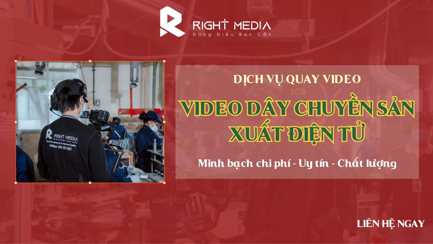 Dịch vụ quay video dây chuyền sản xuất điện tử
