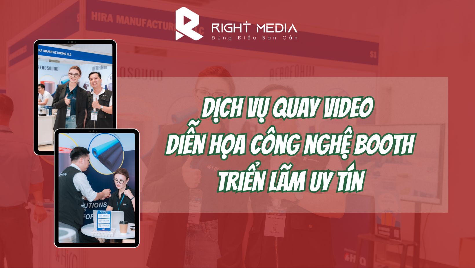 Dịch vụ quay video diễn họa công nghệ booth triển lãm uy tín