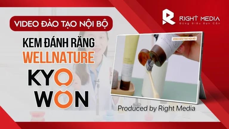 Dự án video đào tạo nội bộ ngành chăm sóc răng miệng: Kyowon
