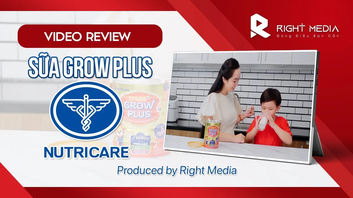 Video review sữa cho bé do Right Media sản xuất cho Nutricare