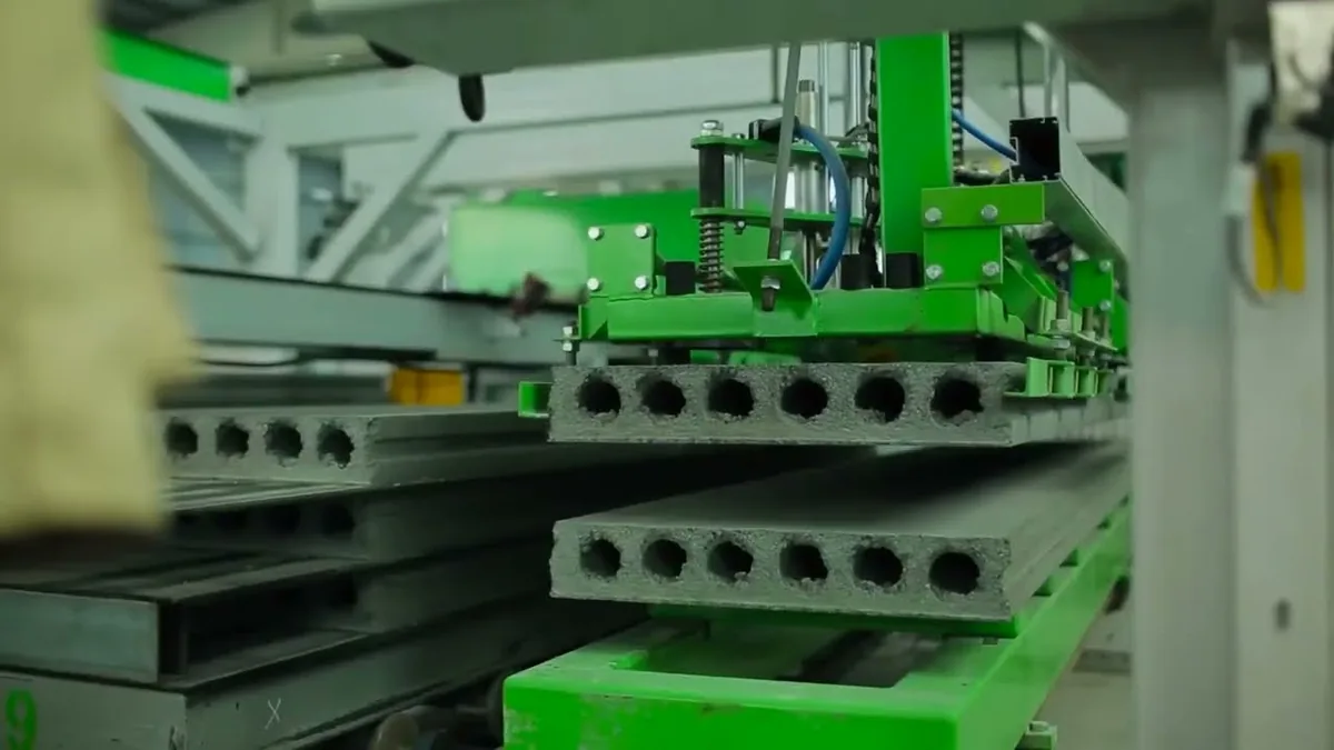 Fortek Acotec concrete wall panel extrusion line