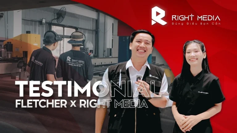 Ms. Hường - Fletcher Việt Nam trong video lời chứng khách hàng do Right Media sản xuất