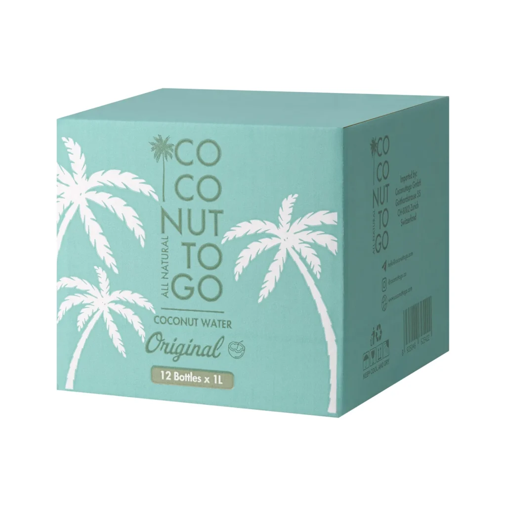 Ảnh packshot thùng Coconuttogo