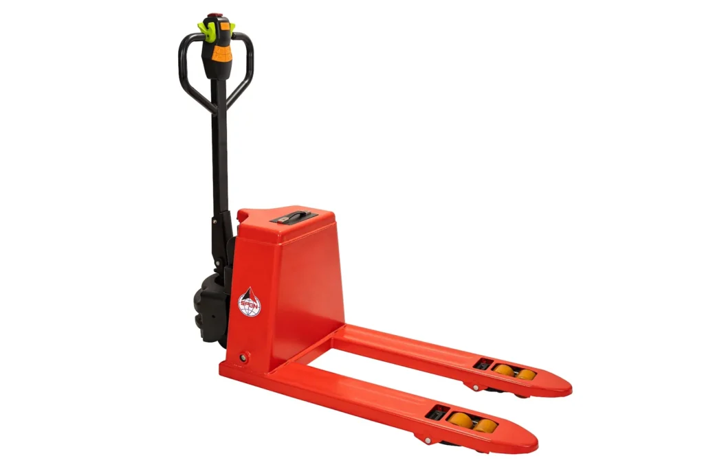 Xe nâng bán điện SPON màu đỏ