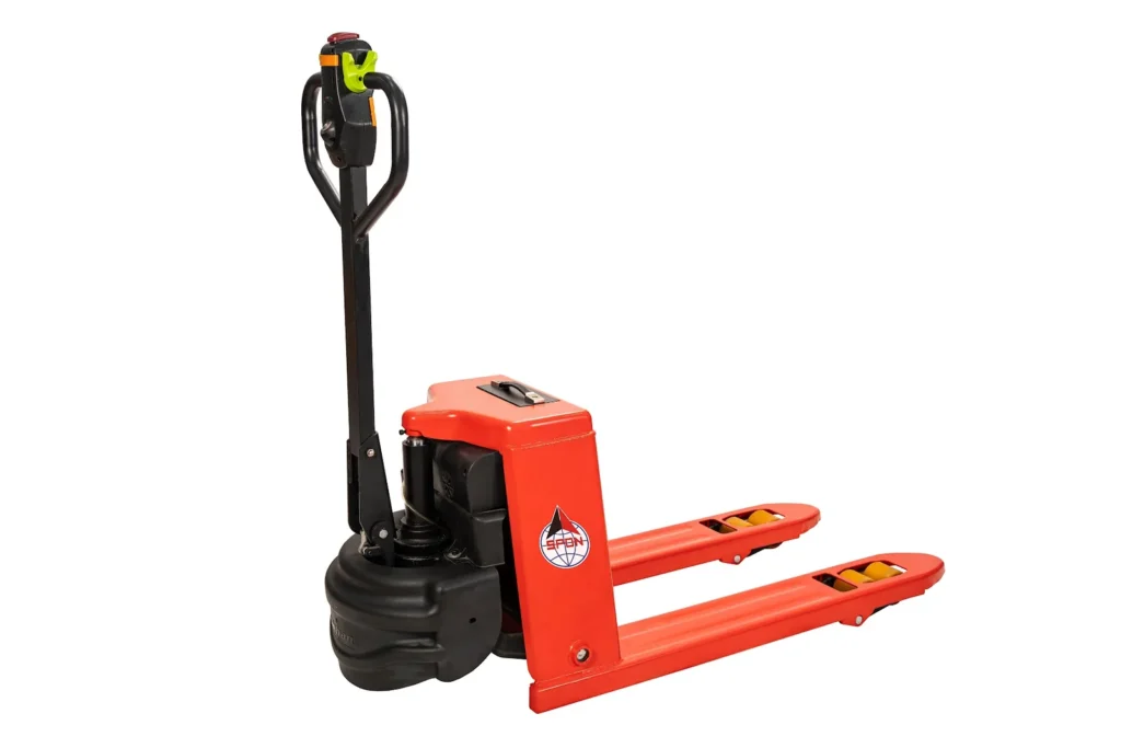 Xe nâng bán điện SPON nhìn nghiêng