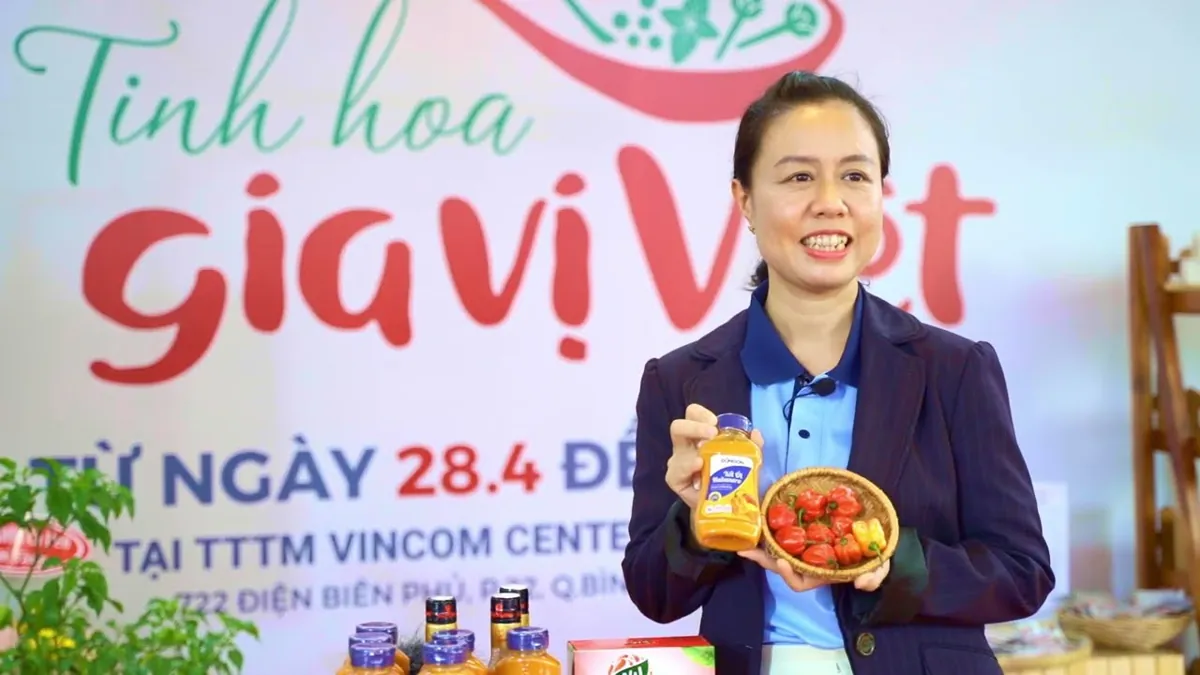 Tri Viet Phat Foods products displayed at the Vietnamese Spice Quintessence event.
