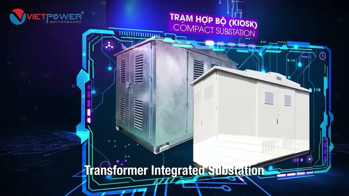 3D graphics of integrated substations in VIETPOWER's corporate film.