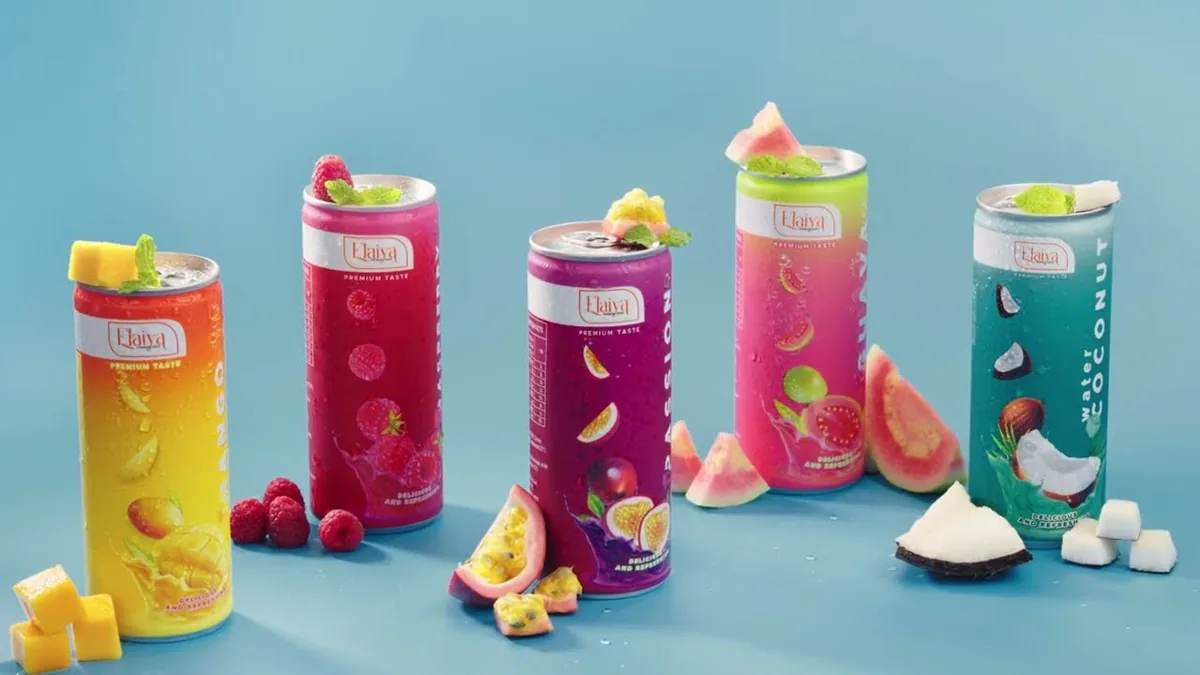 Năm hương vị trong TVC nước giải khát Elaiya cùng trái cây thật