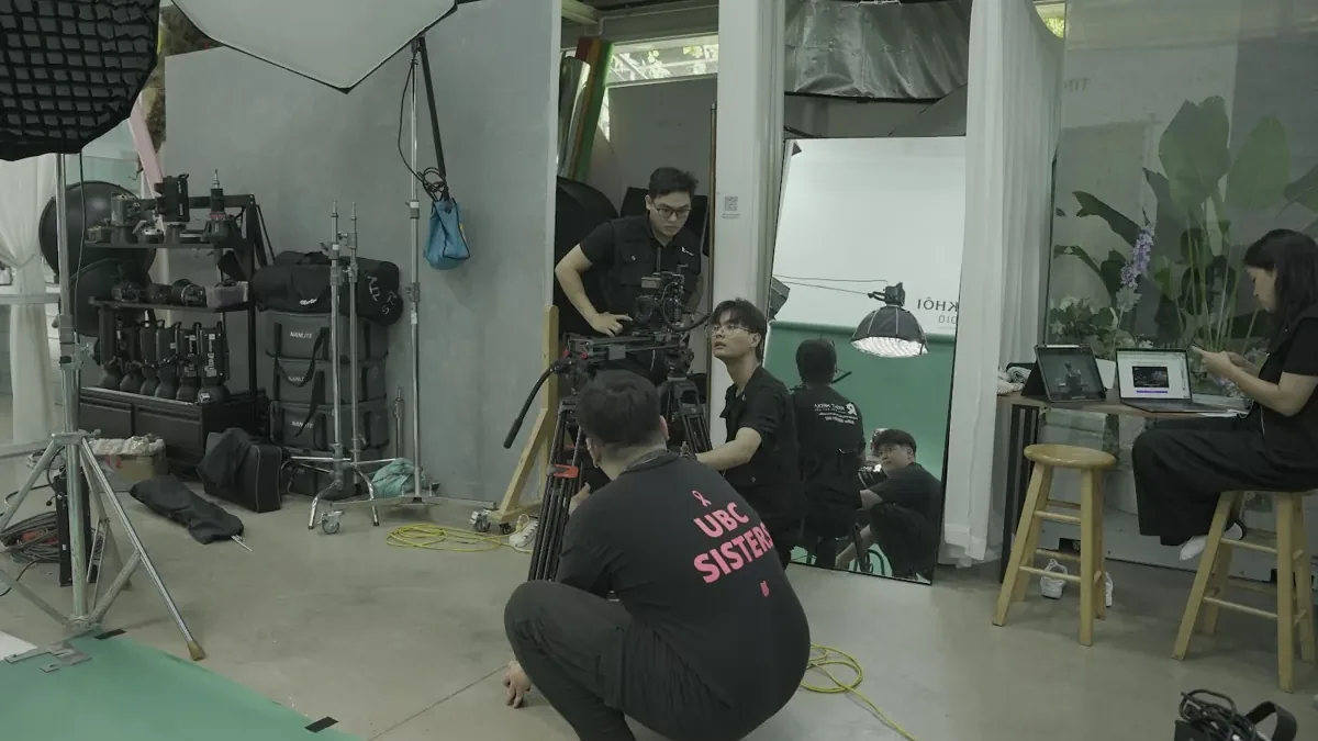 Ê-kíp Right Media set-up studio quay TVC bộ sưu tập Chameleon